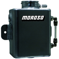 Moroso Universal Coolant Expansion Tank (w/Sight Tube) - Billet Filler Neck - 1.25qt