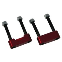 Moroso 65-82 GM 12 Bolt (w/Straps) U-Joint Girdle - Red Anodized - Set