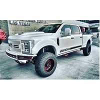 N-Fab M-RDS Front Bumper 2017 Ford F250/F350 Super Duty - Tex. Black w/Silver Skid Plate