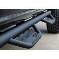 N-Fab Podium LG 19-20 Dodge RAM 1500 Crew Cab - Cab Length - Tex. Black - 3in