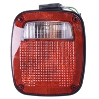 Omix Left Black Tail Lamp 91-97 Jeep YJ TJ Wrangler