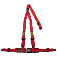 OMP 3 Point Harness - Red