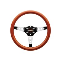 OMP Mugello Wooden Steering Wheel 360mm Handgrip Oval25X23mm