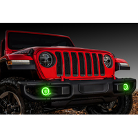 Oracle Jeep Wrangler JL/Gladiator JT LED Surface Mount Fog Light Halo Kit - Green