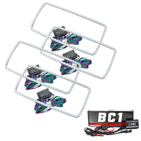 Oracle GMC Sierra 07-13 Halo Kit (New Square Ring Design) - ColorSHIFT w/ BC1 Controller