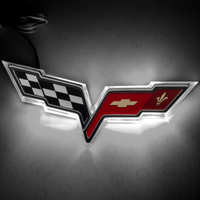 Oracle Chevrolet Corvette C6 Illuminated Emblem - Dual Intensity - White