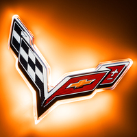 Oracle Corvette C7 Rear Illuminated Emblem - Dual Intensity - Amber