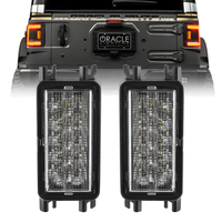 Oracle 2018+ Jeep Wrangler JL Dual Function Reverse LED Modules Flush Tail Light - Amber/White