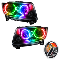 Oracle 11-13 Jeep Grand Cherokee SMD HL (Non-HID) - Chrome - ColorSHIFT