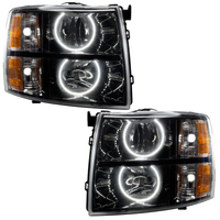 Oracle 07-13 Chevrolet Silverado SMD HL - Black - Round Style - White