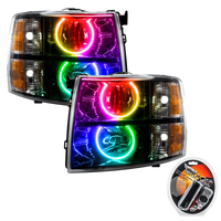 Oracle 07-13 Chevrolet Silverado SMD HL - Black - Round Style - ColorSHIFT