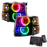 Oracle 07-13 Chevy Silverado SMD HL - Black - Round Style - ColorSHIFT w/ 2.0 Controller