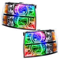 Oracle 07-13 Chevrolet Silverado SMD HL - Square Style - ColorSHIFT w/o Controller