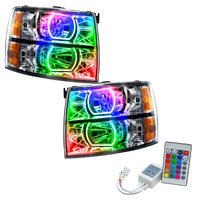 Oracle 07-13 Chevrolet Silverado SMD HL - Square Style - ColorSHIFT w/ Simple Controller