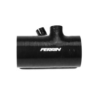 Perrin 2022+ Subaru WRX Black 3in Turbo Inlet Hose w/ Nozzle (Short)