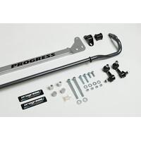 Progress Tech 96-00 Honda Civic Rear Sway Bar (22mm - Adjustable) Incl Bar Brace and Adj End Links