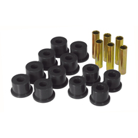 Prothane GM Rear Spring & Shackle Bushings (w/ 1.5in OD Frame Shackle Bush) - Black