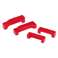 Prothane 88-98 Chevy Truck Small Block Radiator Insolators - Red