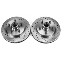 Power Stop 98-02 Chevrolet Camaro Rear Evolution Drilled & Slotted Rotors - Pair