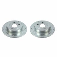 Power Stop 18-20 Ford Transit Connect Rear Evolution Drilled & Slotted Rotors - Pair