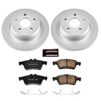 Power Stop 12-18 Ford Focus Rear Z17 Evolution Geomet Coated Brake Kit