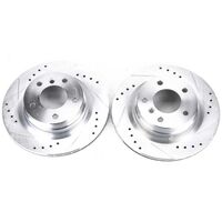 Power Stop 2006 BMW 325i Rear Evolution Drilled & Slotted Rotors - Pair