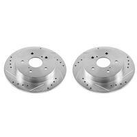 Power Stop 07-13 Suzuki SX4 Rear Evolution Drilled & Slotted Rotors - Pair
