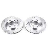 Power Stop 91-96 Dodge Stealth Front Evolution Drilled & Slotted Rotors - Pair