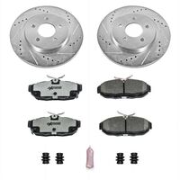 Power Stop 11-14 Ford Mustang Rear Z26 Street Warrior Brake Kit