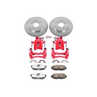 Power Stop 05-11 Ford Mustang Rear Z26 Street Warrior Brake Kit w/Calipers