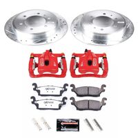 Power Stop 06-10 Hummer H3 Rear Z36 Truck & Tow Brake Kit w/Calipers