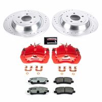 Power Stop 15-19 Ford Mustang Rear Z26 Street Warrior Brake Kit w/Calipers