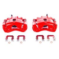 Power Stop 05-09 Hyundai Tucson Front Red Calipers w/Brackets - Pair