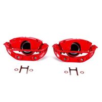 Power Stop 94-96 Chevrolet Caprice Rear Red Calipers w/Brackets - Pair