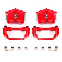 Power Stop 00-03 Cadillac DeVille Rear Red Calipers w/Brackets - Pair