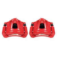 Power Stop 02-07 Jeep Liberty Front Red Calipers w/Brackets - Pair