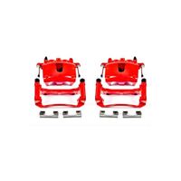 Power Stop 06-10 Jeep Commander Front Red Calipers w/Brackets - Pair