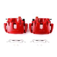 Power Stop 11-17 Dodge Durango Front Red Calipers w/Brackets - Pair