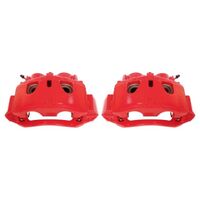 Power Stop 11-19 Chevrolet Silverado 2500 HD Front Red Calipers w/Brackets - Pair