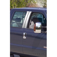 Putco 99-07 Ford SuperDuty (Crew Cab) - 4pcs Stainless Steel Pillar Posts Classic