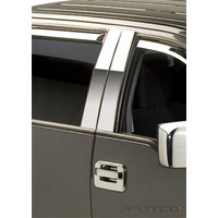 Putco 04-14 Ford F-150 Super Crew / Super Cab - 4pcs Stainless Steel Pillar Posts Classic