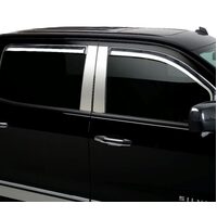 Putco 14-14 Chevrolet Silverado HD - Standard Cab Element Chrome Window Visors