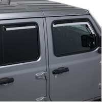 Putco 20-21 Jeep Gladiator JT/JL Element Chrome Window Visors (Set of 4)