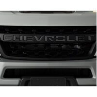 Putco 19-20 Chevy Silverado LD - Grille Letters - Black Platinum Chevrolet Letters