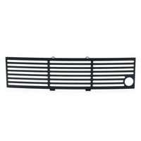 Putco 11-14 Ford F-150 - EcoBoost Bumper Grille Inserts - SS - Black Bar w/ Heater Plug Opening