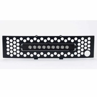 Putco 11-14 Ford F-150 EcoBoost SS Black Punch Bumper Grille Insert w/ 10in Luminix Light Bar