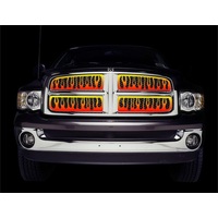 Putco 07-10 GMC Sierra HD Flaming Inferno Stainless Steel Grilles - 4 Color (Painted)