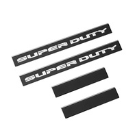 Putco 99-16 Ford SuperDuty Crew Cab w/ SUPERDUTY Etching (4pcs) Black Platinum Door Sills