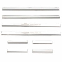 Putco 14-18 Chevy Silv LD - Double Cab w/ CHEVROLET Etching (8pcs) SS Door Sills