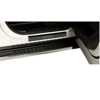 Putco 17-20 Ford SuperDuty Reg/Super Cab w/ SUPERDUTY Etching (2pcs) Black Platinum Door Sills